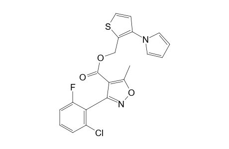 3-(2-chloro-6-fluorophenyl)-5-methyl-4-isoxazolecarboxylic acid, 3-(pyrrol-1-yl)-2-thenyl ester