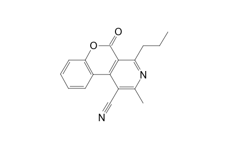 2-Methyl-5-oxo-4-propyl-5H-chromeno[3,4-c]pyridine-1-carbonitrile