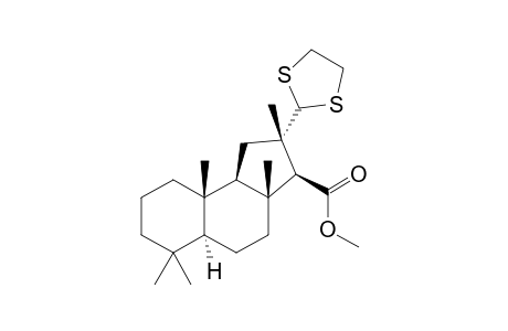 (2S,3S,3aR,5aS,9aS,9bR)-2-(1,3-dithiolan-2-yl)-2,3a,6,6,9a-pentamethyl-3,4,5,5a,7,8,9,9b-octahydro-1H-cyclopenta[a]naphthalene-3-carboxylic acid methyl ester