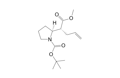 (2S)-2-[(1R)-1-carbomethoxybut-3-enyl]pyrrolidine-1-carboxylic acid tert-butyl ester