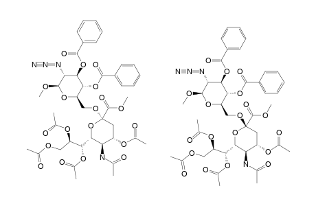 METHYL-2-AZIDO-3,4-DI-O-BENZOYL-2-DEOXY-6-O-(METHYL-4,7,8,9-TETRA-O-ACETYL-N-ACETYL-ALPHA-D-NEURAMINATE-2-YL)-BETA-D-GLUCOPYRANOSIDE