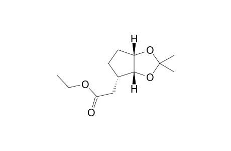 2-[(3aR,4S,6aS)-2,2-dimethyl-4,5,6,6a-tetrahydro-3aH-cyclopenta[d][1,3]dioxol-4-yl]acetic acid ethyl ester