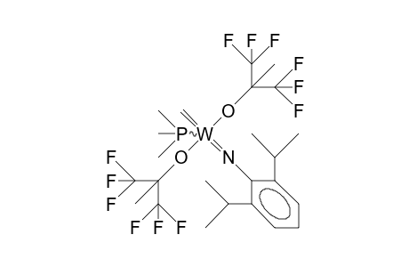 Bis(1,1-bis(trifluoromethyl)-ethoxy)-methylidene-(2,6-diisopropyl-phenylimido)-trimethylphosphino tungsten