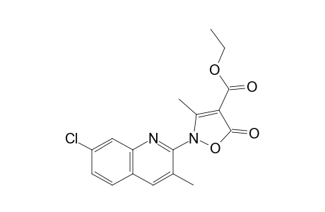 Ethyl 2-(7-chloro-3-methylquinolyn-2-yl)-3-methyl-5-oxo-2,5-dihydroisoxazole-4-carboxylate