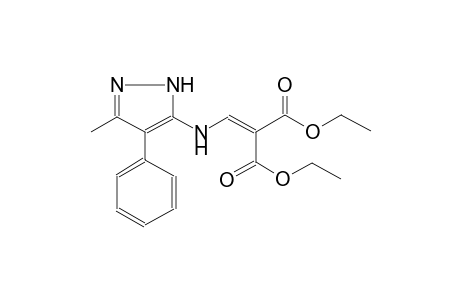 diethyl 2-{[(3-methyl-4-phenyl-1H-pyrazol-5-yl)amino]methylene}malonate