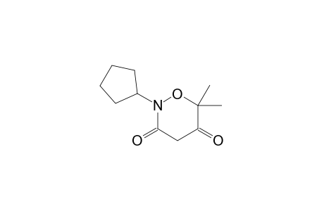 2-Cyclopentyl-6,6-dimethy[1,2]oxazinane-3,5-dione