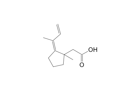 1-Methyl-2-(1-methylallylidene)cyclopentane-1-acetic acid
