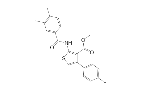 2-[[(3,4-dimethylphenyl)-oxomethyl]amino]-4-(4-fluorophenyl)-3-thiophenecarboxylic acid methyl ester