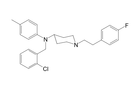 N-2-Chlorobenzyl-1-[2-(4-fluorophenyl)ethyl]-N-4-methylphenylpiperidin-4-amine