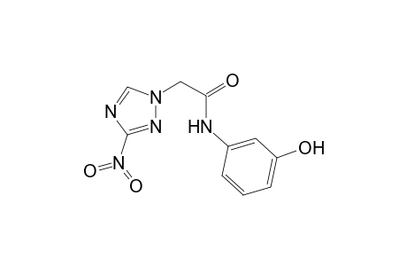 N-(3-hydroxyphenyl)-2-(3-nitro-1,2,4-triazol-1-yl)ethanamide