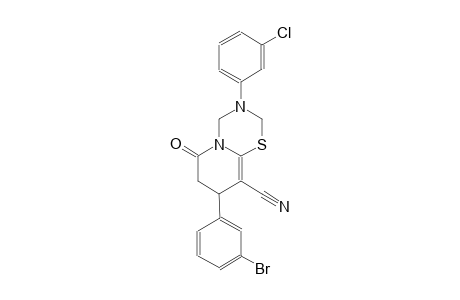2H,6H-pyrido[2,1-b][1,3,5]thiadiazine-9-carbonitrile, 8-(3-bromophenyl)-3-(3-chlorophenyl)-3,4,7,8-tetrahydro-6-oxo-