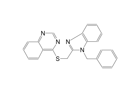 quinazoline, 4-[[[1-(phenylmethyl)-1H-benzimidazol-2-yl]methyl]thio]-