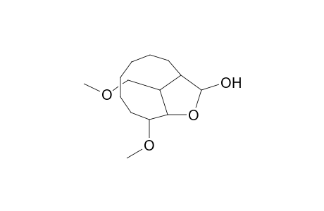 2,3,4,5-Tetrahydro-3-methoxymethyl-5-hydroxy-6-methoxy-2,4-heptanofuran