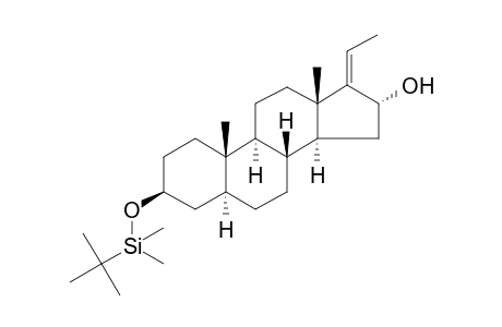 3.beta.-(Dimethyl(t-butyl)silyloxy]-5.alpha.-pregn-17(20)-en-16.alpha.-ol