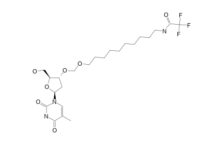 3'-O-(N-TRIFLUOROACETYL-OMEGA-AMINODECANOXYMETHYL)-THYMIDINE