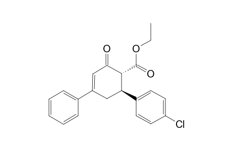 3-PHENYL-(5R)-(PARA-CHLOROPHENYL)-(6T)-CARBETHOXYCYCLOHEX-2-ENONE