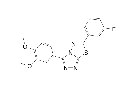 [1,2,4]triazolo[3,4-b][1,3,4]thiadiazole, 3-(3,4-dimethoxyphenyl)-6-(3-fluorophenyl)-