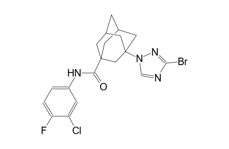 3-(3-bromo-1H-1,2,4-triazol-1-yl)-N-(3-chloro-4-fluorophenyl)-1-adamantanecarboxamide