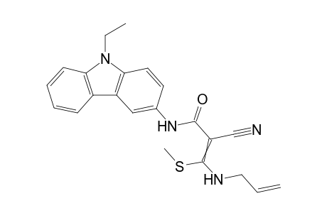 3-(Allylamino)-2-cyano-N-(9-ethyl-9H-carbazol-3-yl)-3-(methylthio) acrylamide