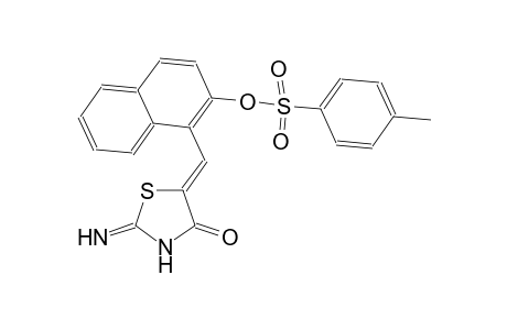 1-[(Z)-(2-imino-4-oxo-1,3-thiazolidin-5-ylidene)methyl]-2-naphthyl 4-methylbenzenesulfonate