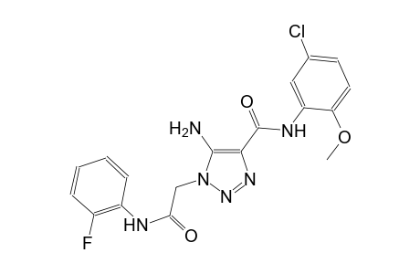 5-amino-N-(5-chloro-2-methoxyphenyl)-1-[2-(2-fluoroanilino)-2-oxoethyl]-1H-1,2,3-triazole-4-carboxamide