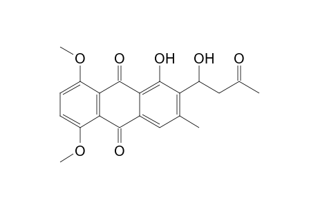 1-Hydroxy-2-(1-hydroxy-3-keto-butyl)-5,8-dimethoxy-3-methyl-9,10-anthraquinone