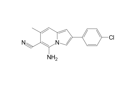 5-Amino-2-(4-chlorophenyl)-7-methyl-6-indolizinecarbonitrile
