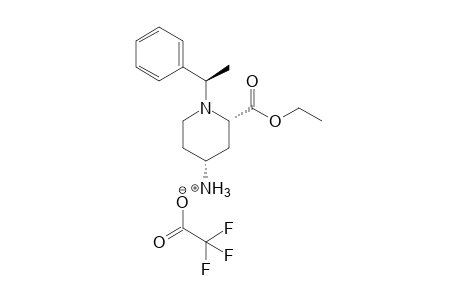 (2S,4R)-2-(Ethoxycarbonyl)-1-[(1R)-1-phenylethyl]piperidin-4-aminium trifluoroacetate