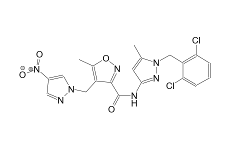 N-[1-(2,6-dichlorobenzyl)-5-methyl-1H-pyrazol-3-yl]-5-methyl-4-[(4-nitro-1H-pyrazol-1-yl)methyl]-3-isoxazolecarboxamide
