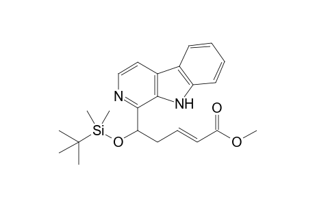 1-(1-Dimethyltert-butylsilyloxy-4-methoxycarbonylbut-3-en-1-yl)-.beta.-carboline