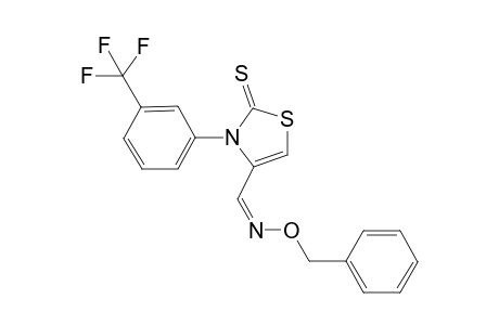 s-trans (4-1'')-2-Thioxo-3-(3-trifluormethylphenyl)-2,3-dihydrothiazol-4-carbaldehyd-O-benzyloxime