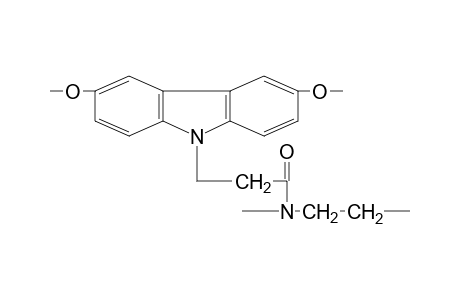 Poly{2-[2-(3,6-dimethoxycarbazol-9-yl)ethyl]-2-oxazoline}