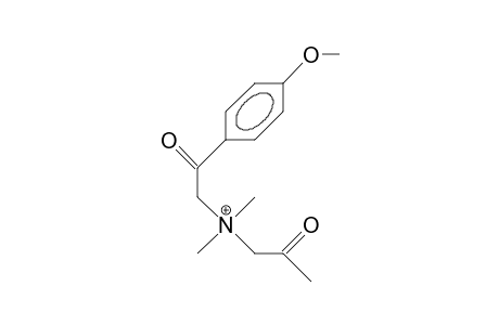 N-Acetonyl-N-(4-methoxy-phenacyl)-N,N-dimethyl-ammonium cation