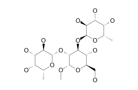 METHYL-2-O-(ALPHA-L-FUCOPYRANOSYL)-3-0-(BETA-L-FUCOPYRANOSYL)-ALPHA-D-GLUCOPYRANOSIDE