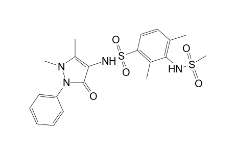 Benzenesulfonamide, N-(2,3-dihydro-1,5-dimethyl-3-oxo-2-phenyl-1H-pyrazol-4-yl)-2,4-dimethyl-3-[(methylsulfonyl)amino]-