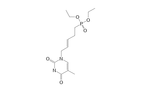 N-(1)-[(E)-5-DIETHOXYPHOSPHONYLPENT-2-ENYL]-THYMINE