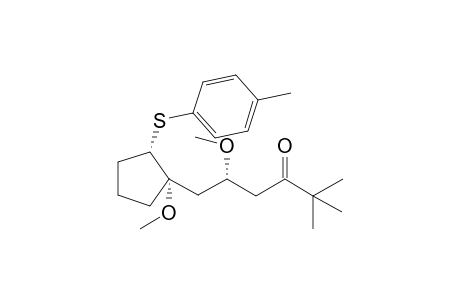 (S)-5-Methoxy-6-((1S,2S)-1-methoxy-2-p-tolylsulfanyl-cyclopentyl)-2,2-dimethyl-hexan-3-one