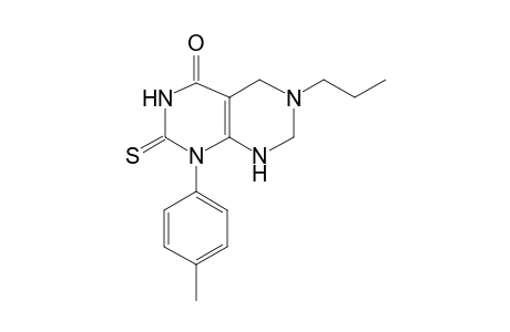 1-(4-Methylphenyl)-6-propyl-2-sulfanylidene-1H,2H,3H,4H,5H,6H,7H,8H-[1,3]diazino[4,5-d]pyrimidin-4-one