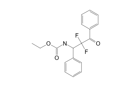ETHYL-2,2-DIFLUORO-3-OXO-1,3-DIPHENYLPROPYLCARBAMATE