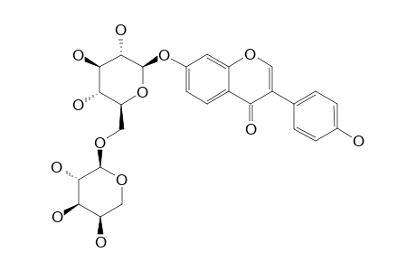 4'-HYDROXY-ISOFLAVONE-7-O-[ALPHA-L-ARABINOPYRANOSYL-(1->6)-BETA-D-GLUCOPYRANOSIDE]