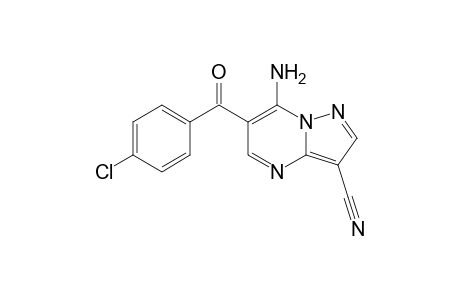 7-Amino-6-(4-chlorobenzoyl)pyrazolo[1,5-a]pyrimidine-3-carbonitrile