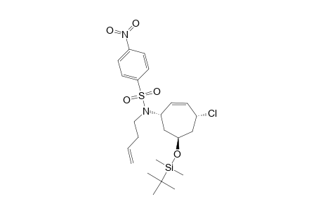 4-Chloro-6-(tributylsilyloxy)-1-[(N-Nosyl-N-3-butenyl)amino]cyclohept-2-ene