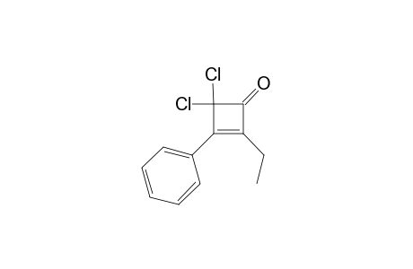 4,4-Dichloro-3-phenyl-2-ethyl-2-cyclobuten-1-one