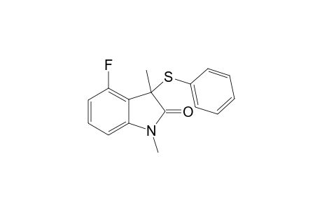 4-Fluoro-1, 3-dimethyl-3-(phenylthio)indolin-2-one