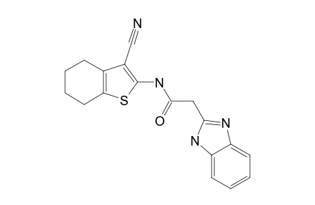 2-(1H-BENZOIMIDAZOL-2-YL)-N-(3-CYANO-4,5,6,7-TETRAHYDROBENZO-[B]-THIOPHEN-2-YL)-ACETAMIDE