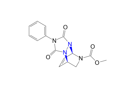 5-endo-carboxy-N-phenyl-2,3,5-triazabicyclo[2,2.2]oct-7-ene-2,3-endo-dicarboximide, methyl ester
