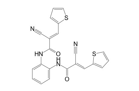 N,N'-bis[2'-Cyano-3'-(2"-thienyl)-2'-propenoyl]-1,2-diaminobenzene