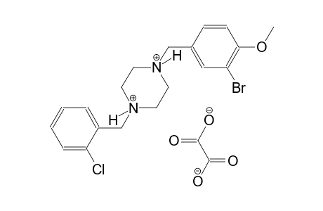 1-(3-bromo-4-methoxybenzyl)-4-(2-chlorobenzyl)piperazinediium oxalate