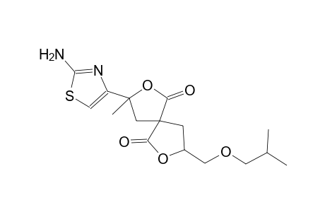2,7-dioxaspiro[4.4]nonane-1,6-dione, 3-(2-amino-4-thiazolyl)-3-methyl-8-[(2-methylpropoxy)methyl]-