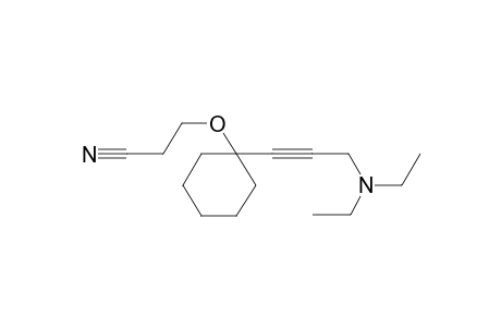 Propanenitrile, 3-[1-(3-diethylaminopropynyl)-1-cyclohexyloxy]-